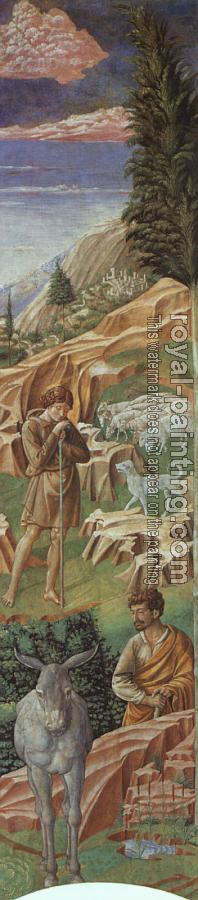 Benozzo Di Lese Di Sandro Gozzoli : The Vigil of the Shepherds (right wall of the apse)
